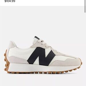 New Balance Cream and Black Sneakers